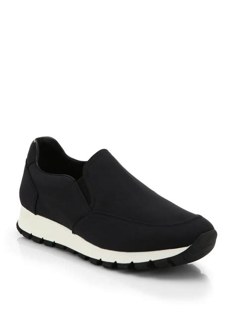 prada sneakers size 14|Prada nylon slip on sneakers.